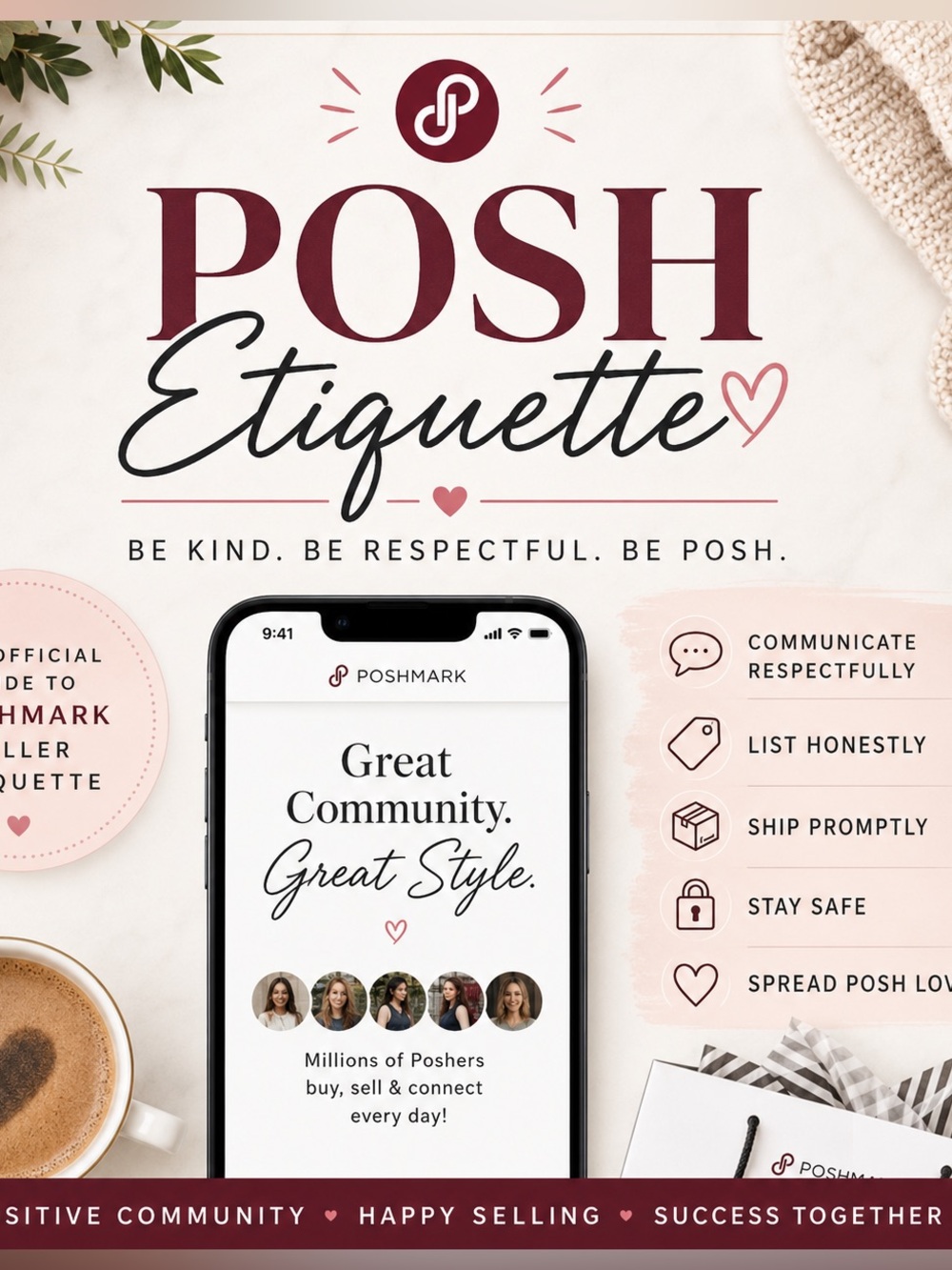 Poshmark Posh Etiquette Guide | Official Seller Tips & Community Standards